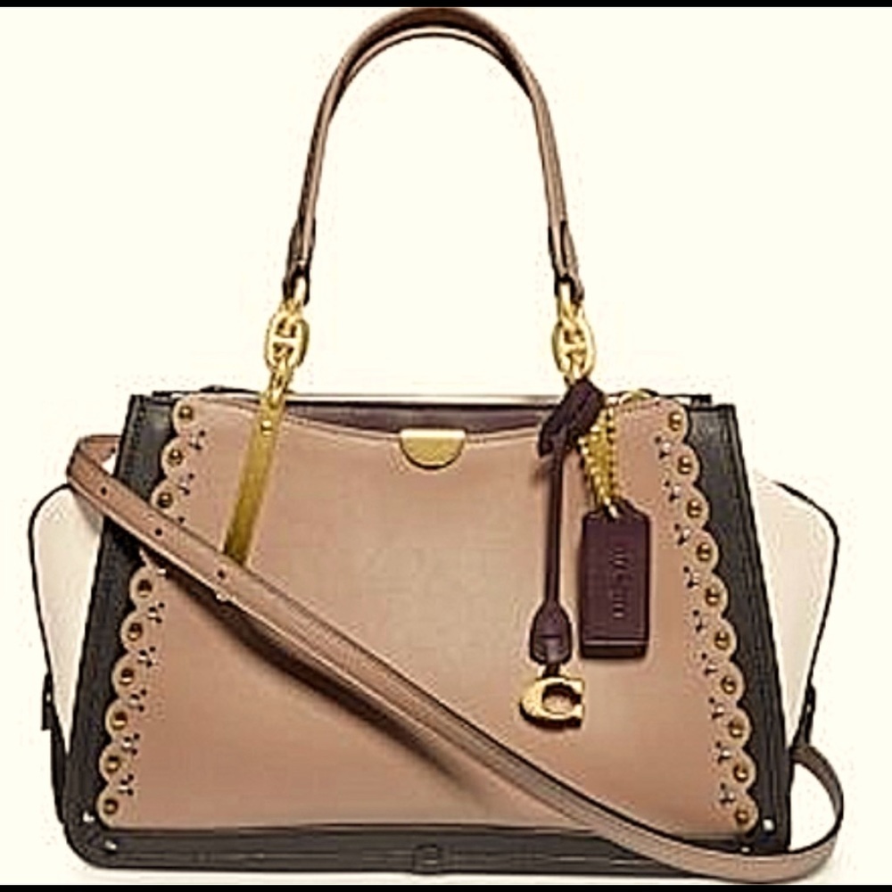 Coach Dreamer With Scallop and Rivets NWT
